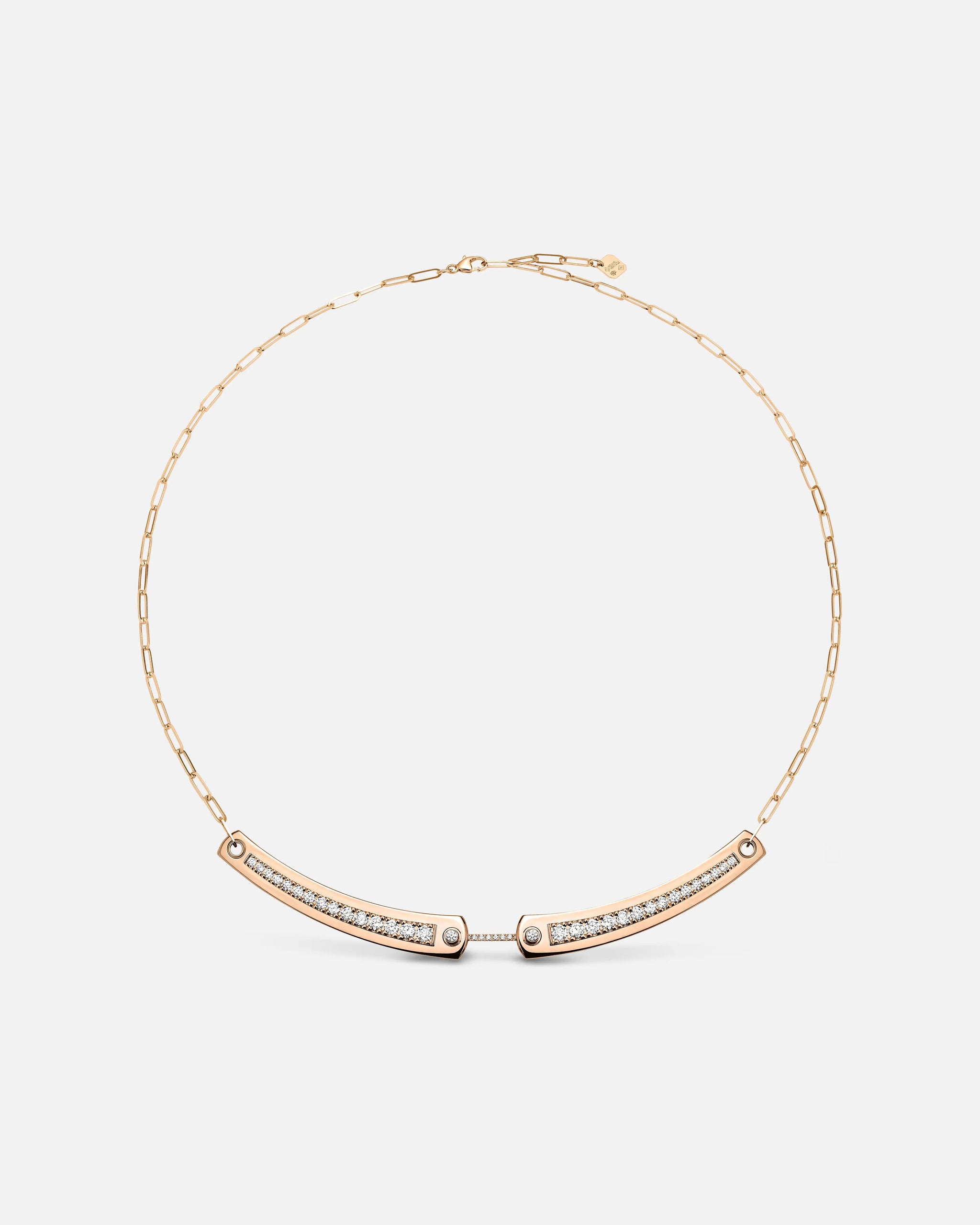 Tuxedo Mood Necklace in Rose Gold - 1 - Nouvel Heritage