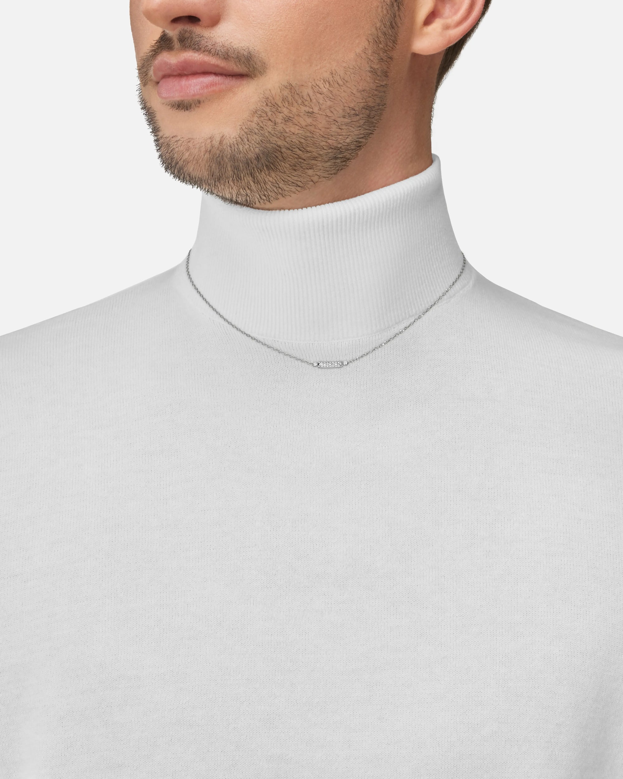 Parisian Stroll Mood Pendant in White Gold