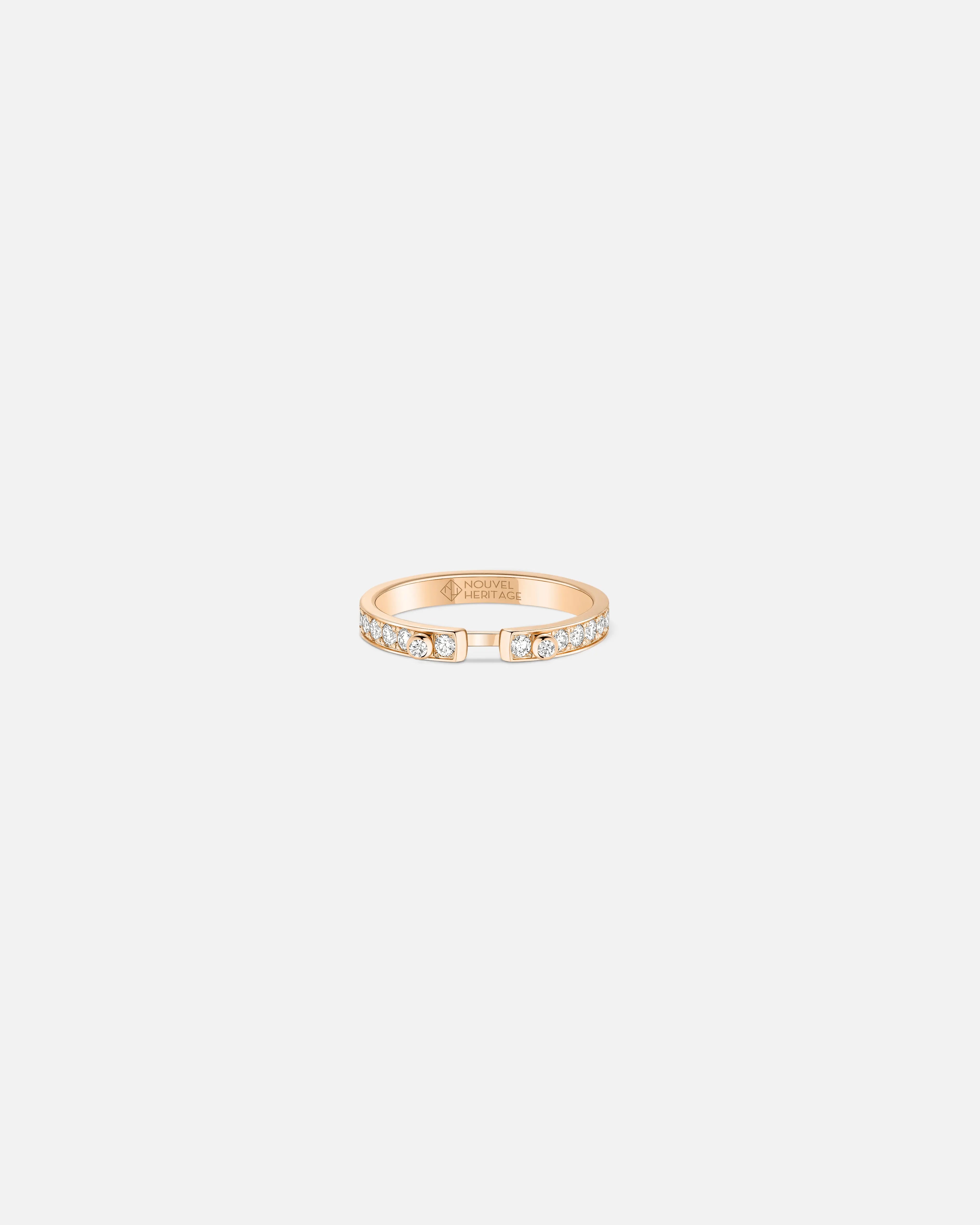 Eternity Tuxedo PM Mood Ring in Rose Gold