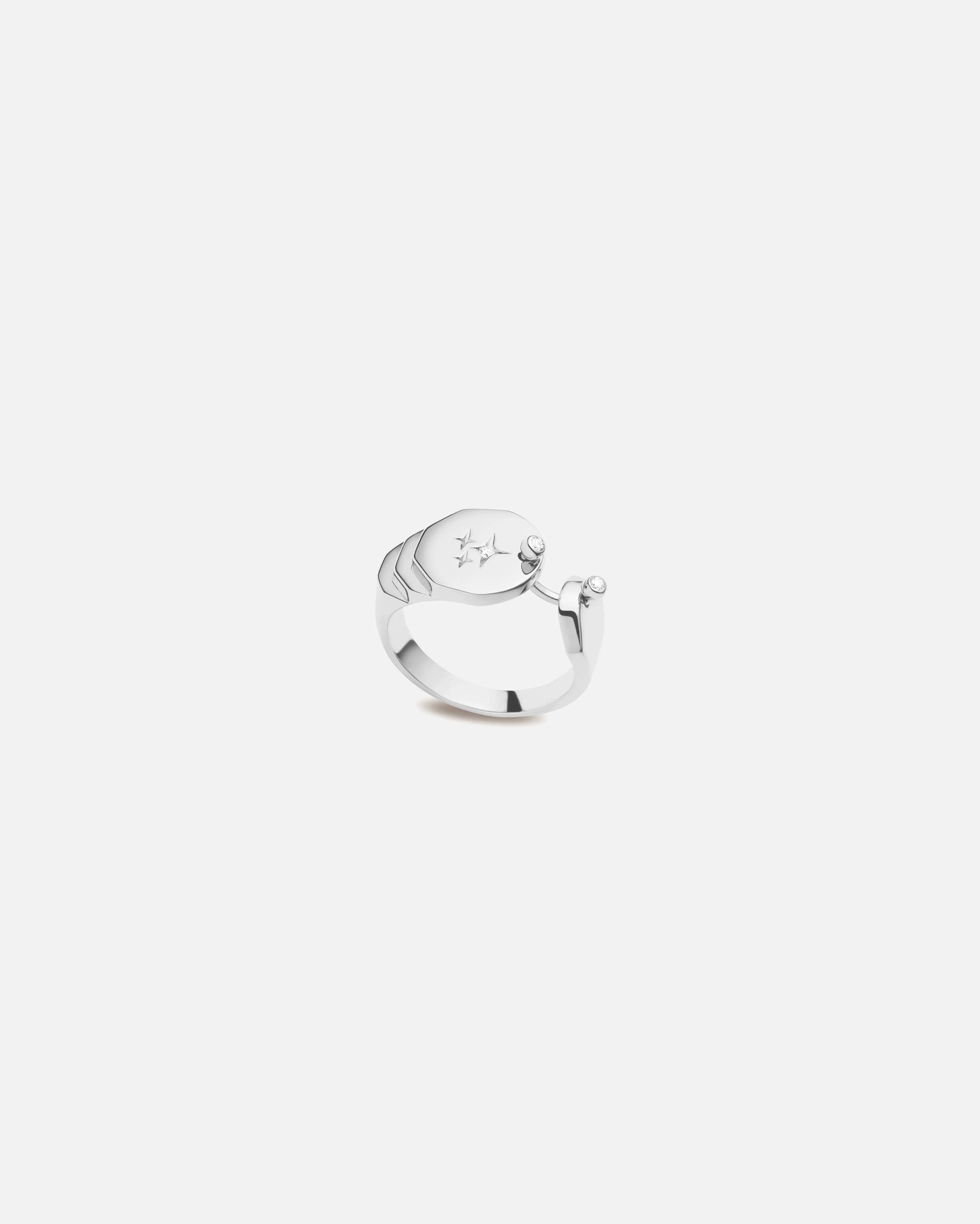 White Gold Mood Sparkles Ring - Nouvel Heritage - Nouvel Heritage
