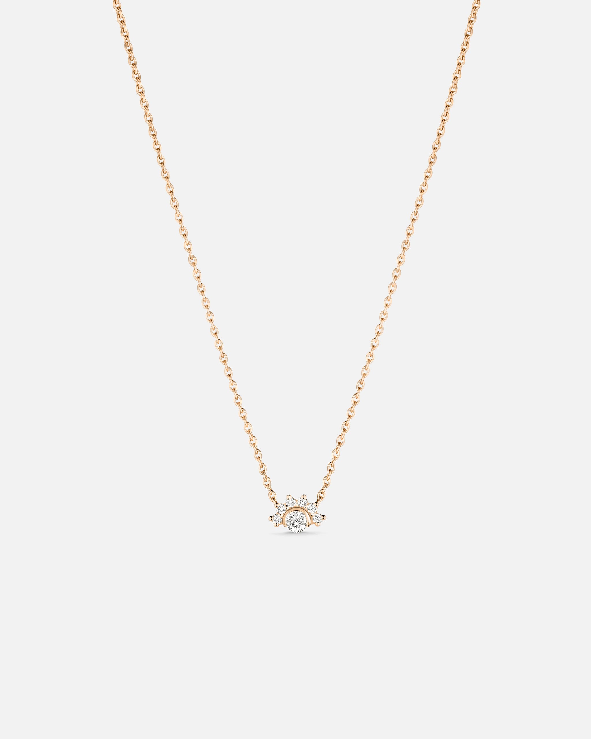 Mystic Diamond Pendant in Rose Gold - 1 - Nouvel Heritage