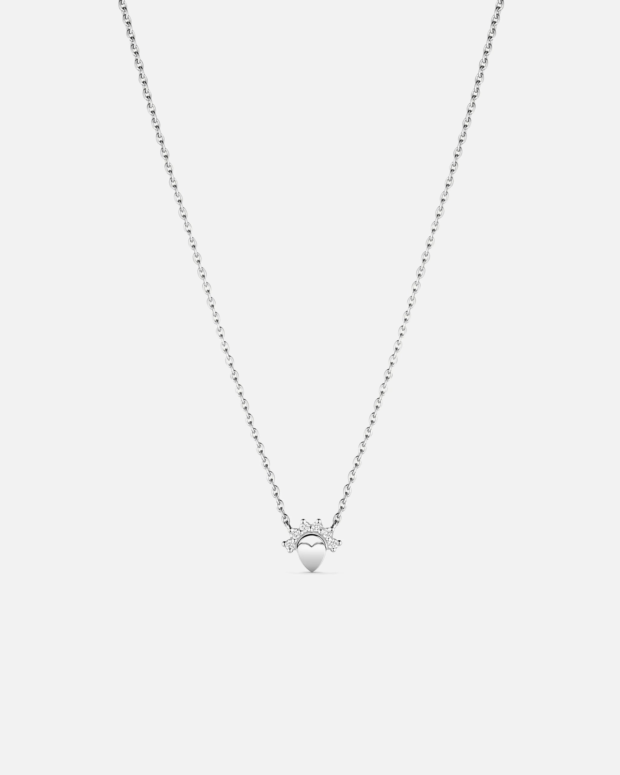 Small Love Pendant in White Gold - 1 - Nouvel Heritage