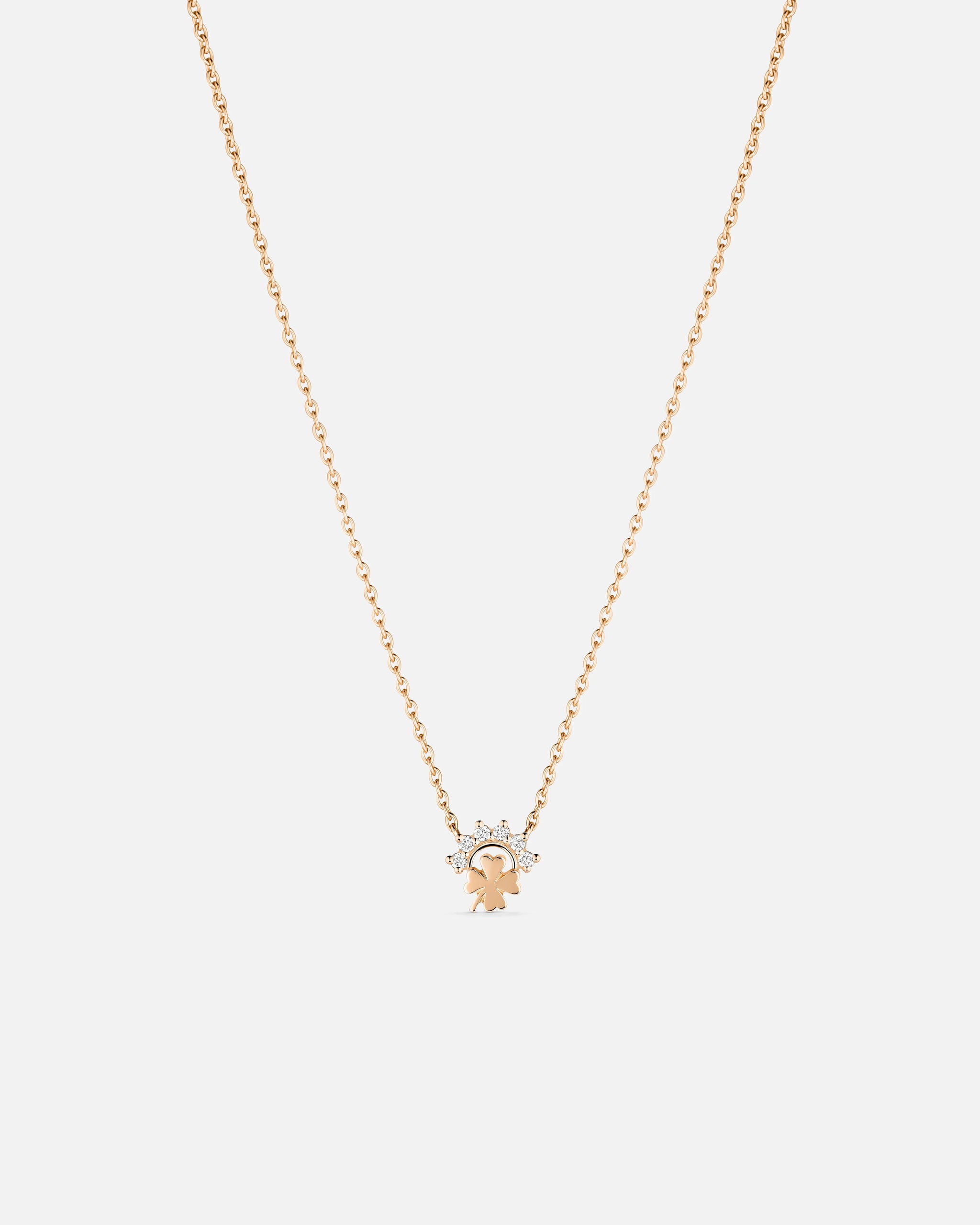 Small Luck Pendant in Rose Gold - 1 - Nouvel Heritage