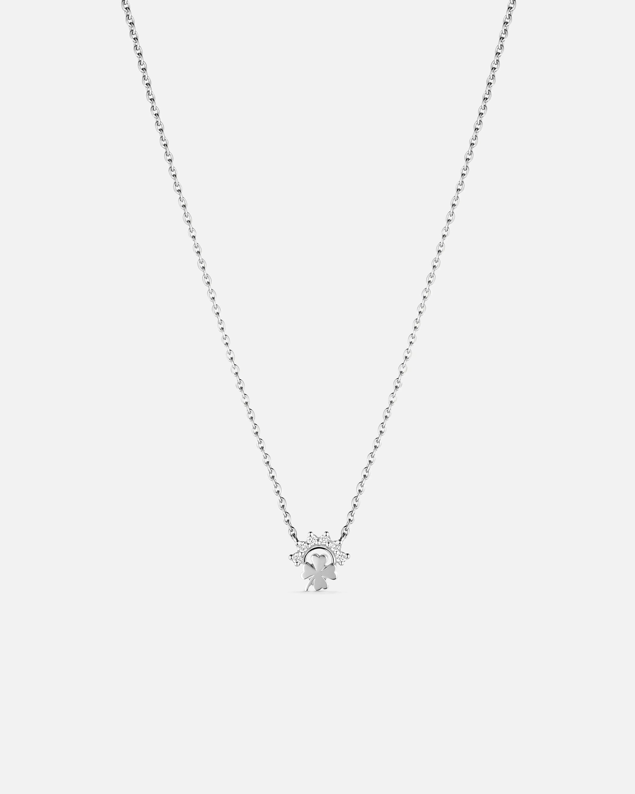 Small Luck Pendant in White Gold - 1 - Nouvel Heritage