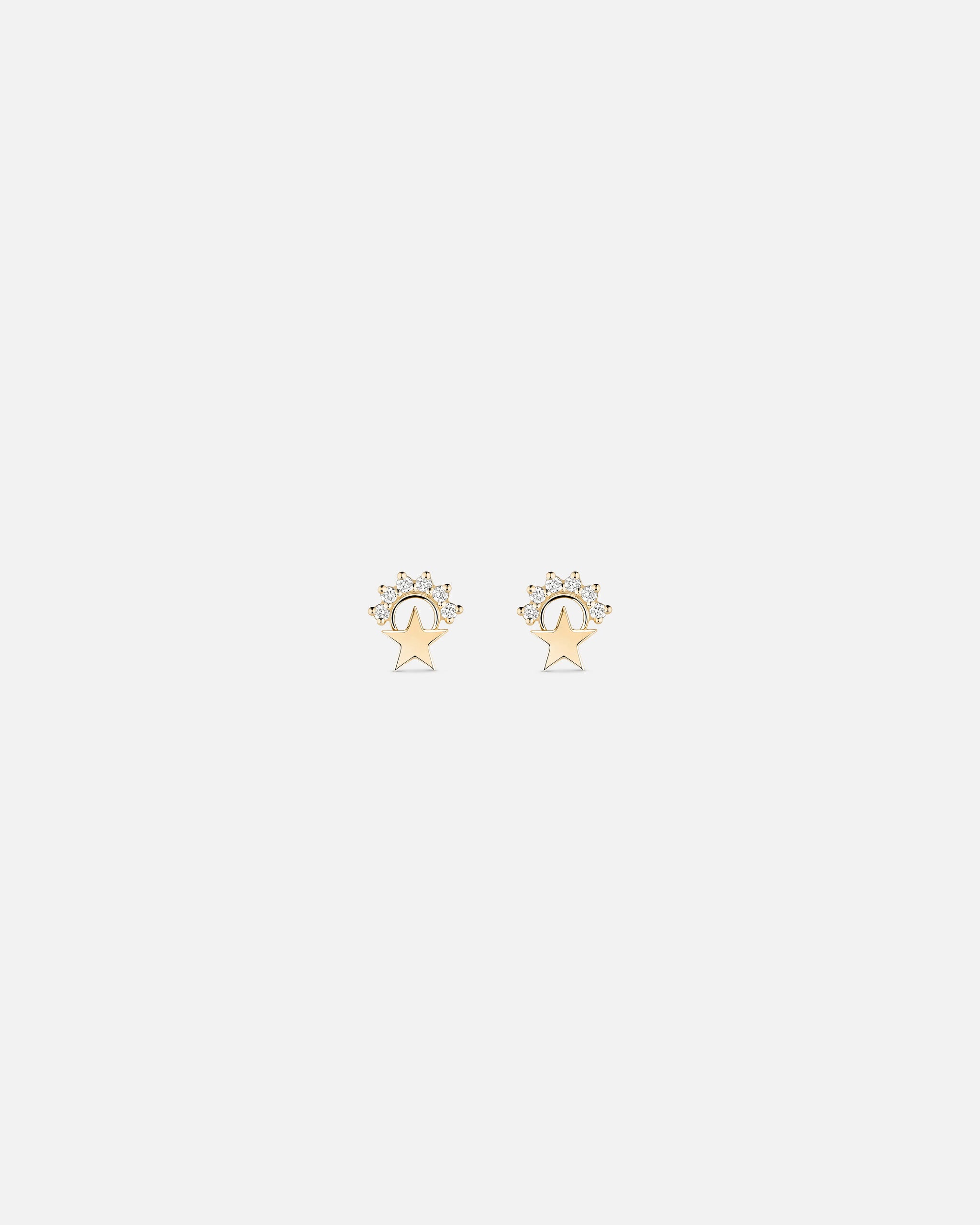 Star Studs in Yellow Gold - 1 - Nouvel Heritage