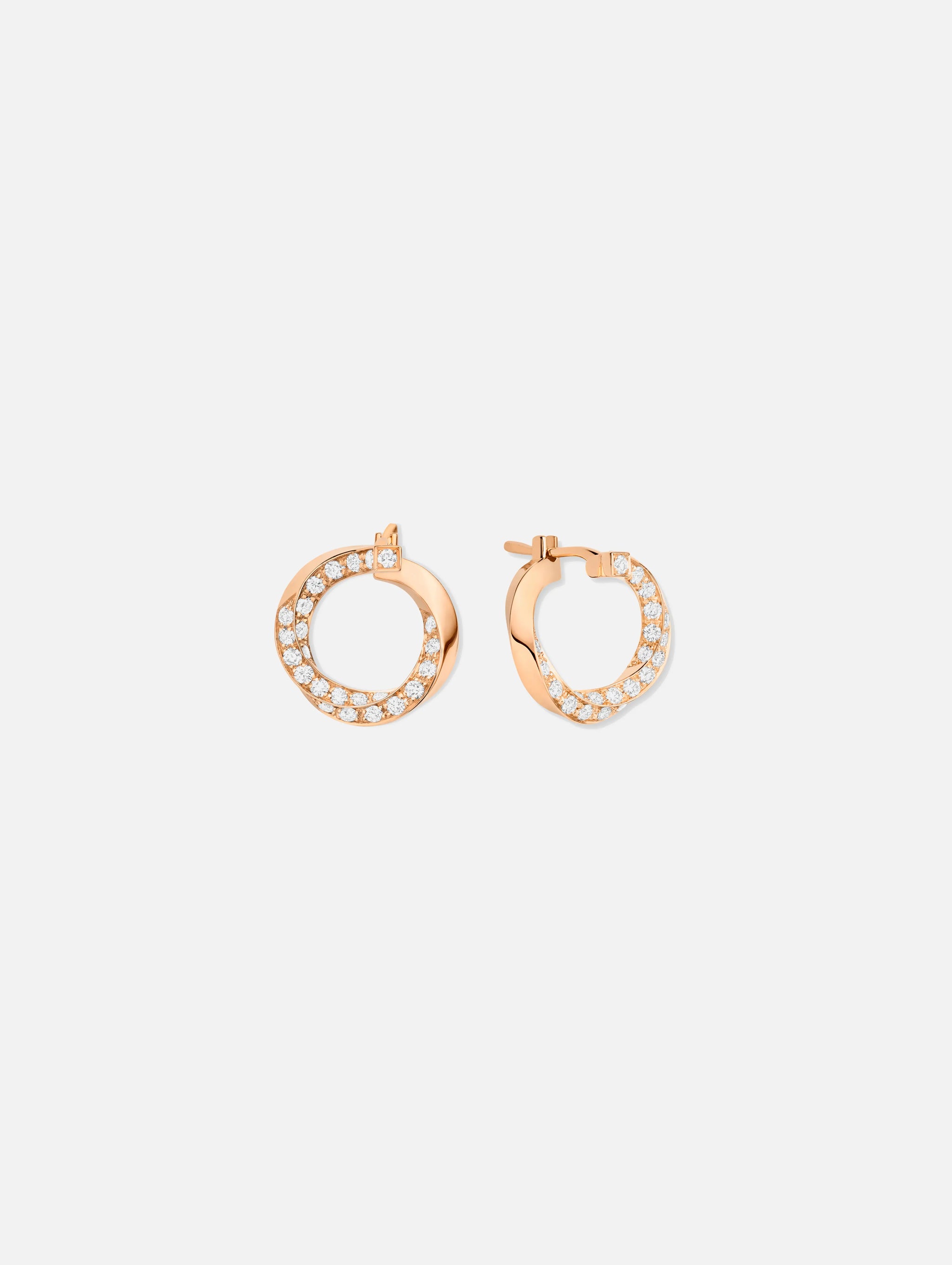 Diamond Thread Earrings in Rose Gold - Nouvel Heritage - Nouvel Heritage