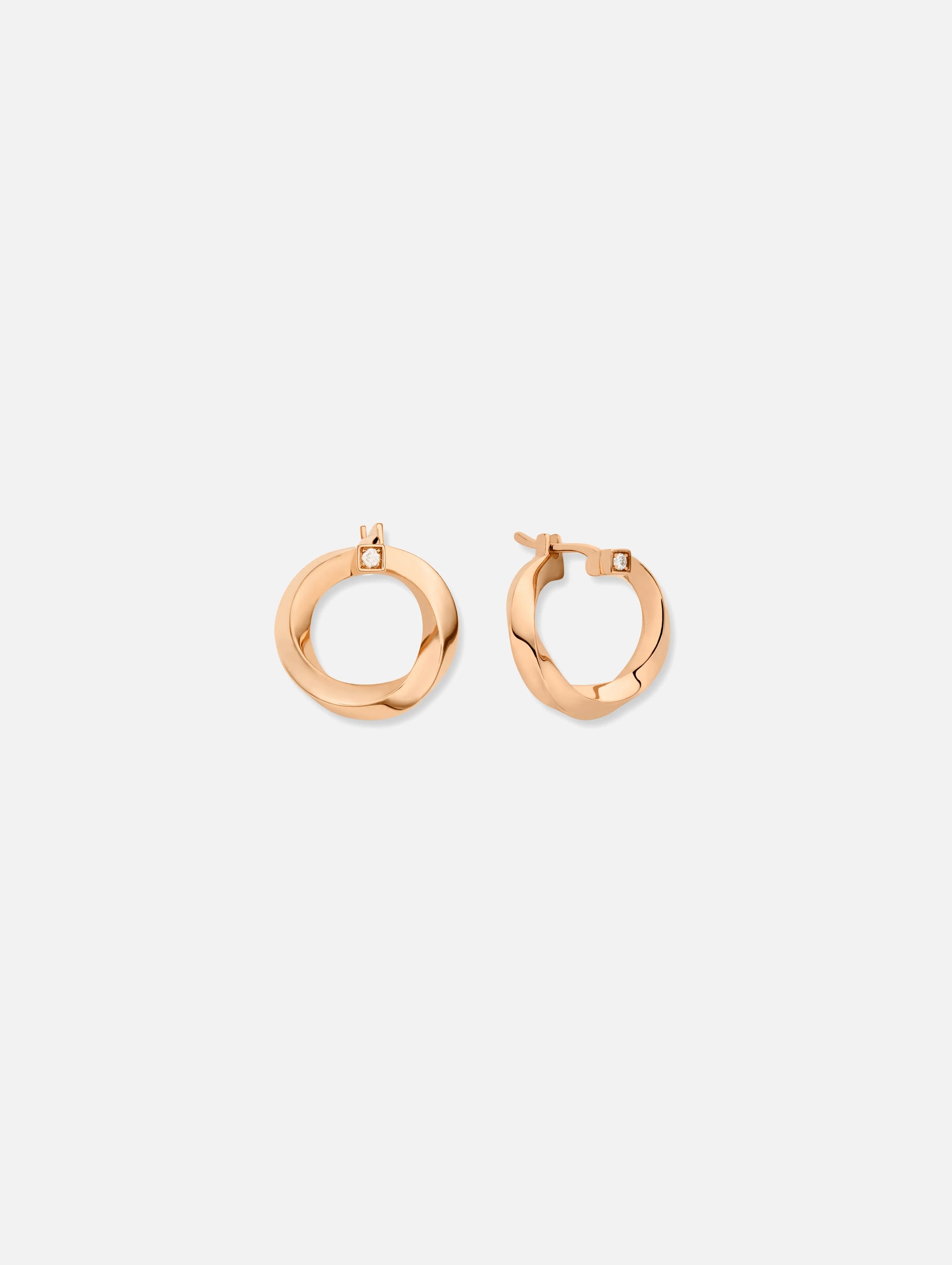 Gold Thread Earrings in Rose Gold - Nouvel Heritage - Nouvel Heritage