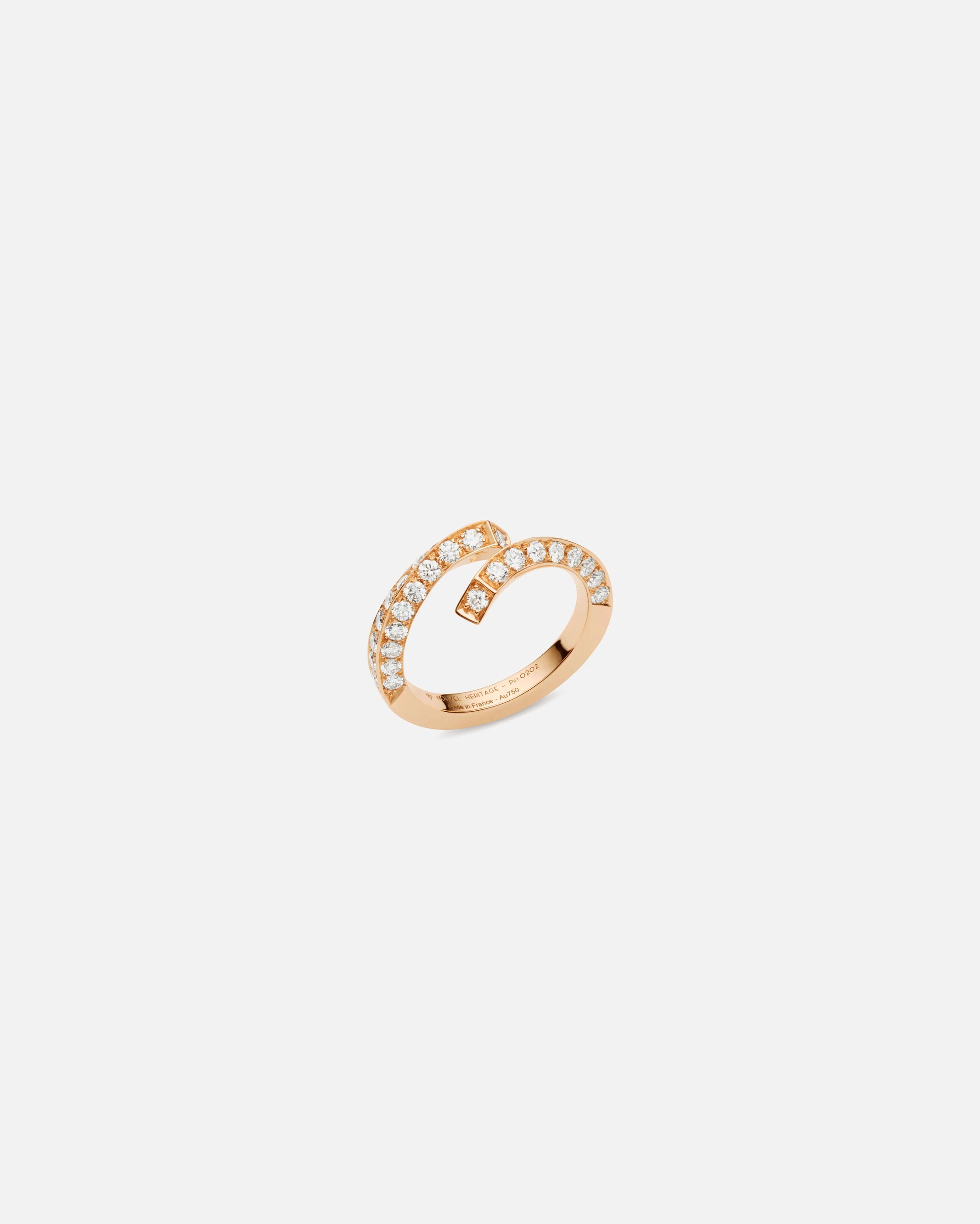 Diamond Thread Ring in Rose Gold - 1 - Nouvel Heritage