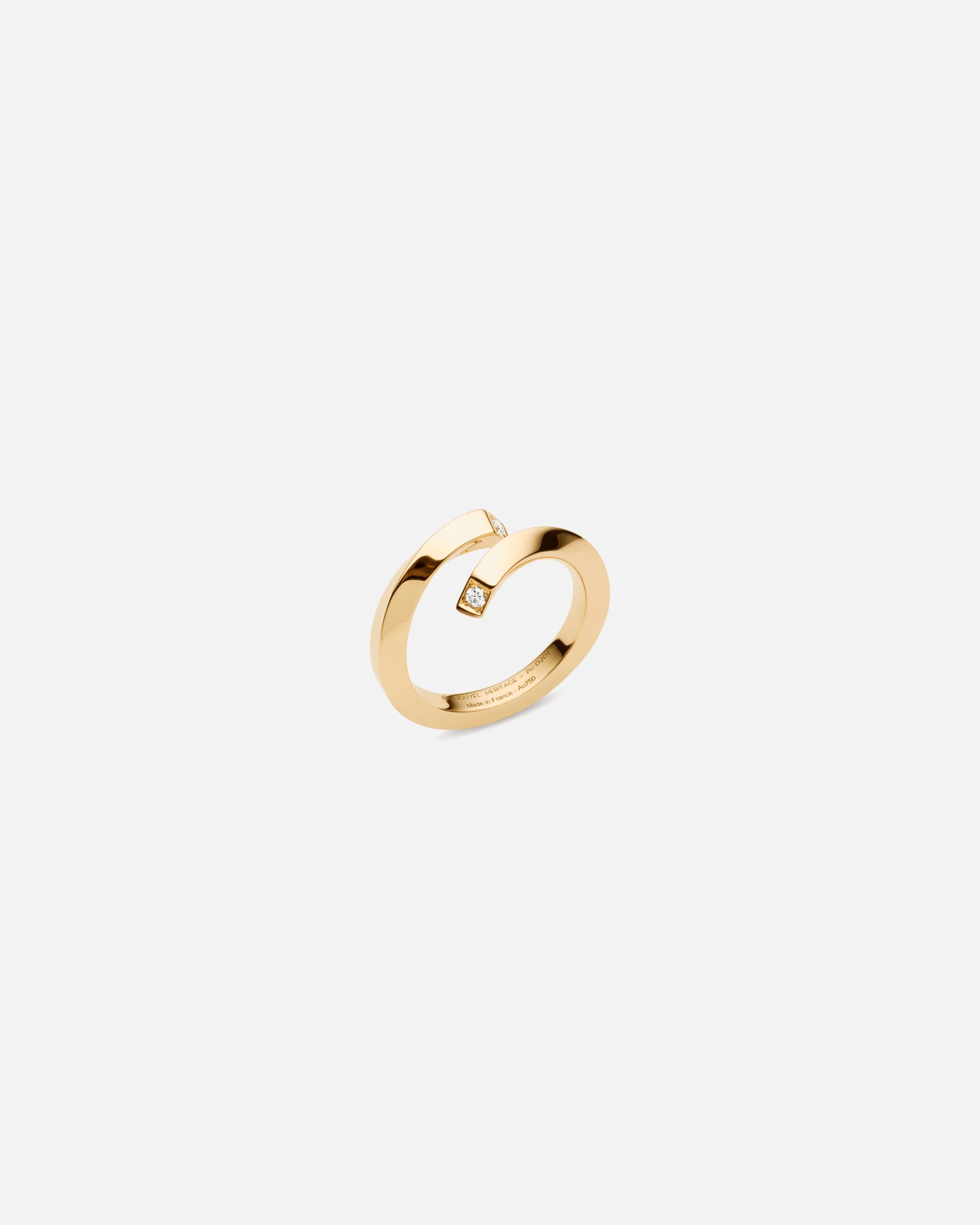 Yellow Gold Thread Ring - 1 - Nouvel Heritage
