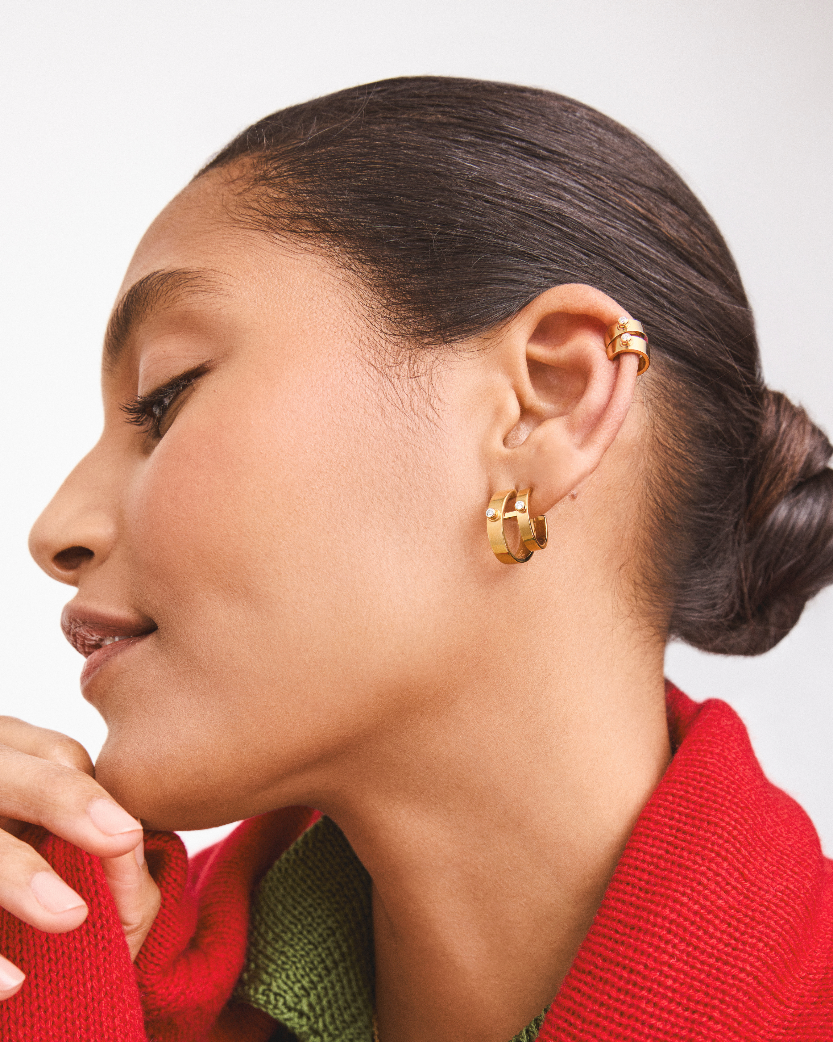 Monday Morning Ear Clip in Yellow Gold