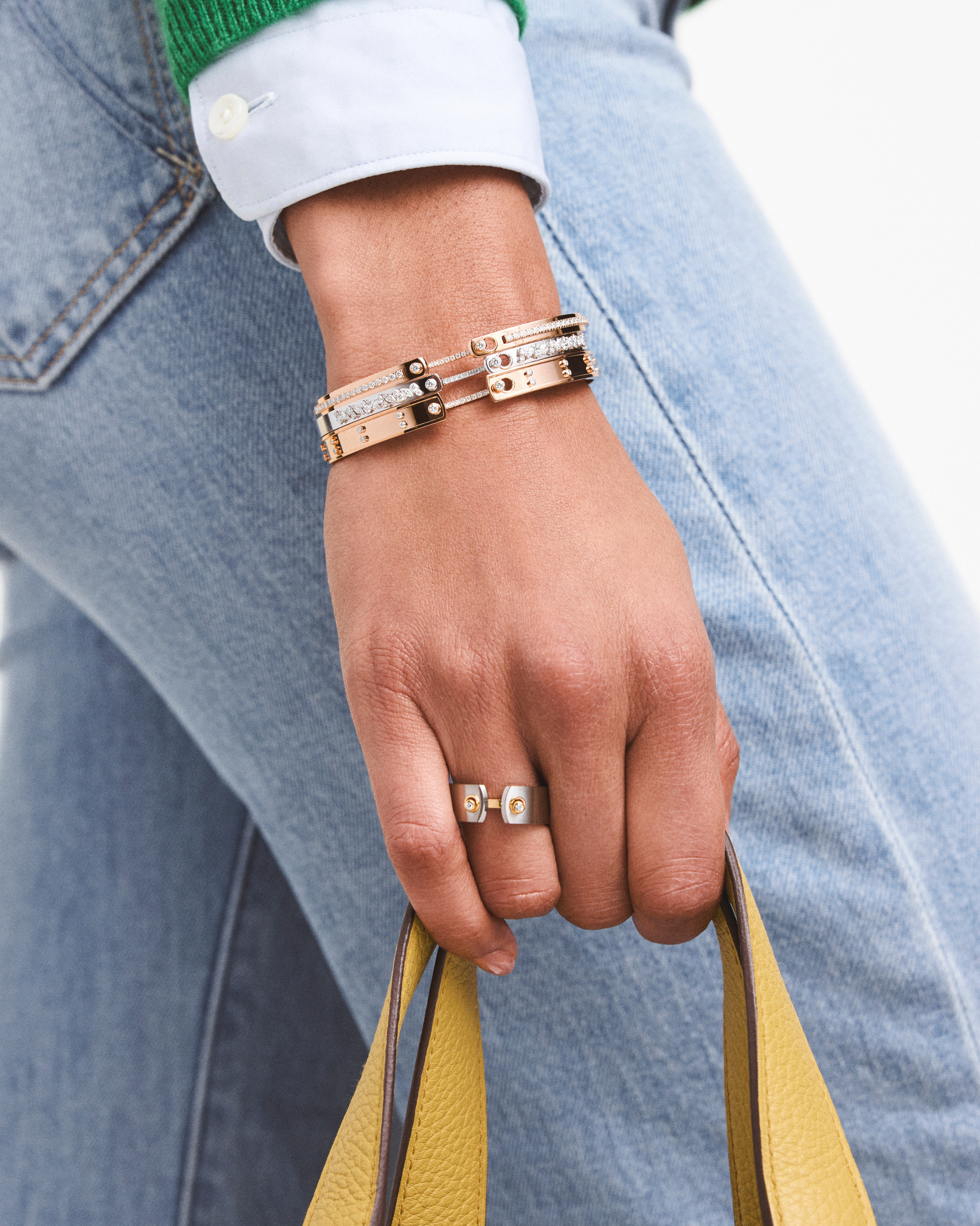 Picnic in Paris Mood Bangle in Rose Gold