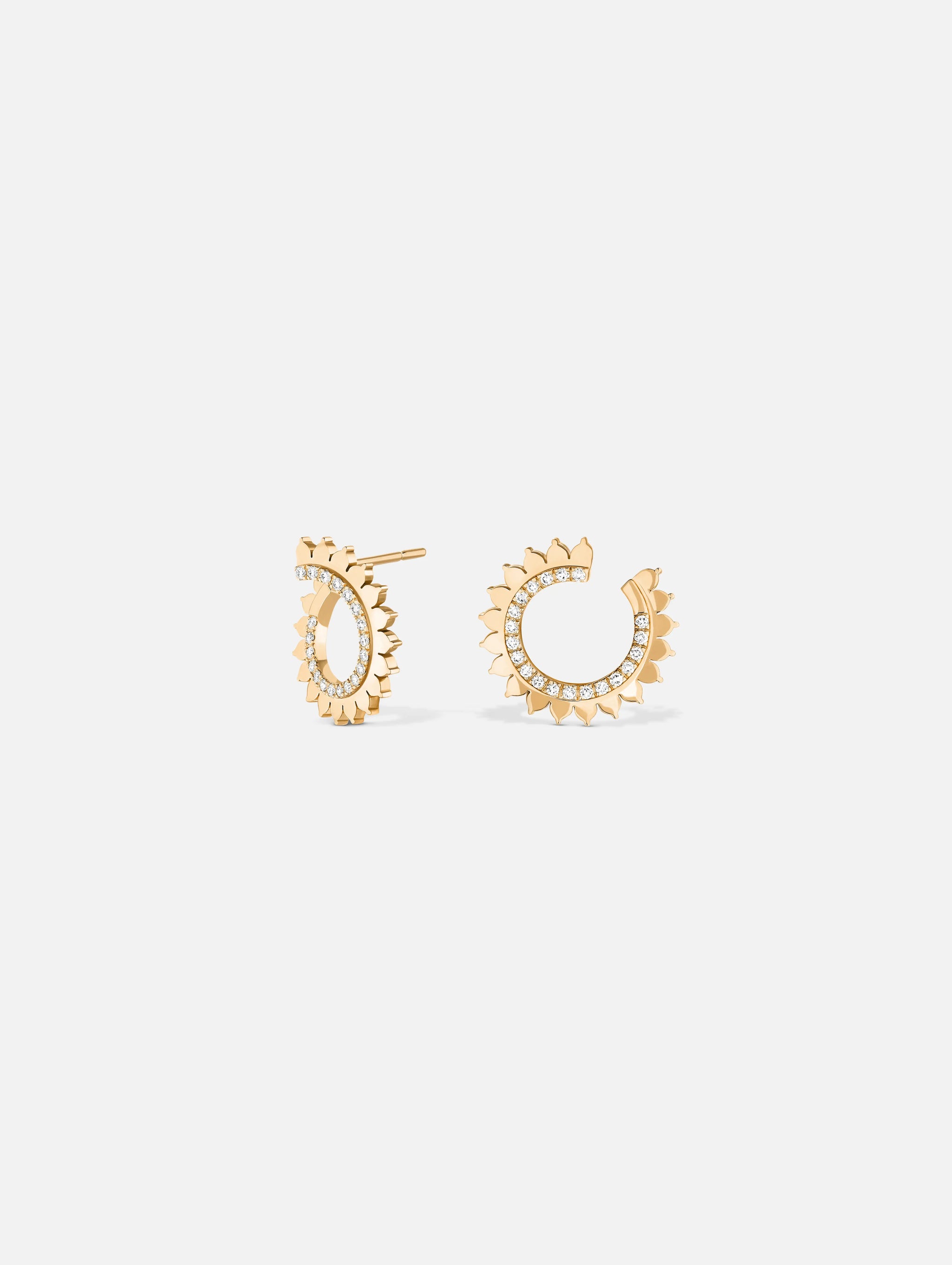 Yellow Gold Earrings - 1 - Nouvel Heritage
